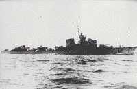 Эскадренный миноносец "Артильери" в составе итальянского флота