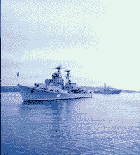Эскадренный миноносец "Спокойный" и большой противолодочный корабль "Маршал Василевский", 1986 год