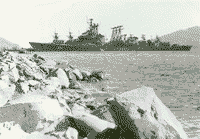 Эскадренный миноносец пр. 56-ПЛО "Бурливый" и другие ЭМ в заливе Стрелок, 1966 год