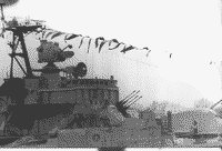 Эскадренный миноносец проекта 56-ПЛО "Благородный" на параде в Ленинграде, 1988 год