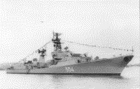 Большой противолодочный корабль пр. 57-А "Гремящий" на Неве