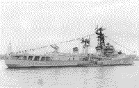 Большой противолодочный корабль пр. 57-А "Гремящий" на Неве