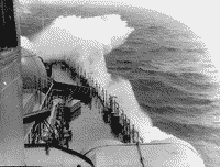 Эскадренный миноносец проекта 956 "Боевой" в Аравийском море, 1987 год