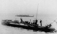 Миноноска "№ 158" (бывший "Сом") с поворотным торпедным аппаратом