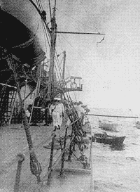 Броненосный башенный фрегат "Адмирал Спиридов" во время учений
