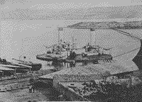 Броненосец береговой обороны "Новгород" в Севастополе, 1880-е годы