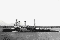 Броненосец береговой обороны "Адмирал Сенявин" в районе Ревеля, кампания 1899 года