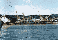 Пограничный сторожевой корабль "Менжинский" на ремонте в Находкинском СРЗ