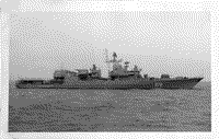 Пограничный сторожевой корабль "Имени 70-летия Погранвойск" на заводских испытаниях. 1988 год