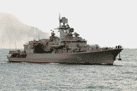 Украинский фрегат "Гетман Сагайдачный" возвращается в Севастополь после ремонта в Николаеве, 18 ноября 2007 года 08:39