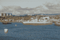 Буксировка фрегата "Гетман Сагайдачный" рейдовым буксиром "Красноперекопск" в Севастополе, 28 января 2008 года 15:39