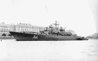 Сторожевой корабль "Бдительный" в Ленинграде, июль 1988 года