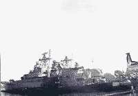 Сторожевой корабль "Бдительный" и другие корабли ДКБФ в Балтийске, 1978 год
