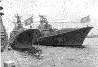 Сторожевые корабли "Бдительный" и "Бодрый" в Гдыне, июль 1974 года