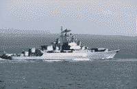 Сторожевой корабль "Достойный" в Атлантическом океане, 26 октября 1983 года