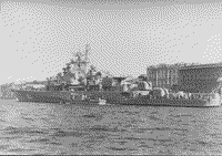 Сторожевой корабль "Сильный" в Ленинграде, июль 1989 года