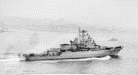 Сторожевой корабль "Доблестный" в Севастополе, начало 1974 года