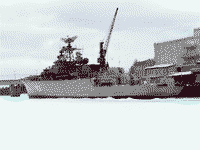 Сторожевой корабль "Дружный" на Химкинском водохранилище, 27 марта 2005 года 14:26