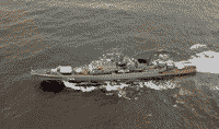 Сторожевой корабль "Дружный" в Северной Атлантике, 17 сентября 1986 года