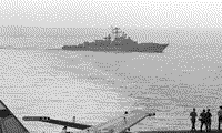 Сторожевой корабль "Деятельный" в Средиземном море, 19 сентября 1986 года