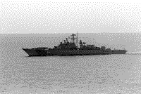 Сторожевой корабль "Деятельный" в Средиземном море, 19 сентября 1986 года