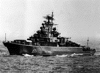 Сторожевой корабль проекта 1135М "Разительный" в Средиземном море, 30 апреля 1990 года