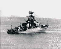 Сторожевой корабль "Разительный" в Индийском океане, 1982 год