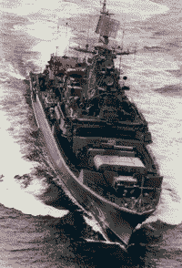 Сторожевой корабль "Легкий" в Северной Атлантике, август 1993 года