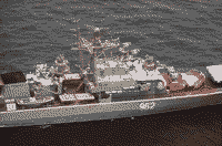 Сторожевой корабль "Громкий" в Средиземном море, июнь 1988 года