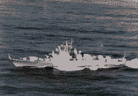 Сторожевой корабль "Бессменный" в Северной Атлантике, август 1993 года