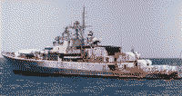 Сторожевой корабль "Николаев" на переходе в Казачью бухту на разделку, 2001 год