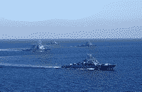 Сторожевой корабль "Пытливый" в Ионическом море, 26 ноября 2004 года 12:51