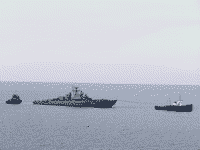 Буксировка сторожевого корабля "Пытливый" в Севастополь, 19 апреля 2007 года 13:55