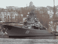 Сторожевой корабль "Пытливый" у 12 причала в Севастополе, 16 февраля 2007 года 09:01