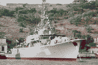 Сторожевой корабль "Пытливый" в Севастополе, 2000 год