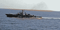 Сторожевой корабль "Порывистый" в Индиском океане, 20 марта 1987 года