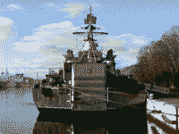 Сторожевой корабль "Неустрашимый" в Балтийске, 28 января 2008 года 10:36