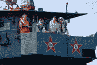 Сторожевой корабль "Неустрашимый" входит в Гдыню во время учений "Балтопс-2008", 9 июня 2008 года