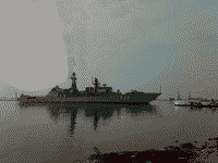 Сторожевой корабль "Ярослав Мудрый" вышел на ходовые испытания, 24 февраля 2009 года 13:07