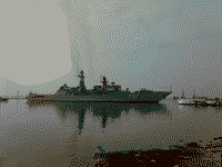 Сторожевой корабль "Ярослав Мудрый" вышел на ходовые испытания, 24 февраля 2009 года 13:08