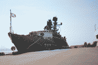 Сторожевой корабль "Ярослав Мудрый" на военно-морском салоне IMDS-2009 в Санкт-Петербурге, 23 июня 2009 года 16:16