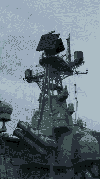 Сторожевой корабль "Ярослав Мудрый" на военно-морском салоне IMDS-2009 в Санкт-Петербурге, 27 июня 2009 года 14:05