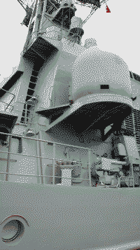 Сторожевой корабль "Ярослав Мудрый" на военно-морском салоне IMDS-2009 в Санкт-Петербурге, 27 июня 2009 года 14:14