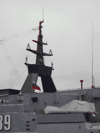 Сторожевой корабль "Стерегущий" на Неве, 20 июля 2008 год 17:53