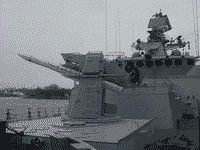 Сторожевой корабль "Ударный" в Балтийске в период испытаний, 25 января 2003 года 11:44