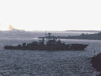 Сторожевой корабль "Ладный" входит в Севастопольскую бухту, 9 ноября 2007 года 14:35