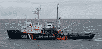 Пограничный сторожевой корабль пр 745П "Ладога" в Баренцевом море, 25 мая 2008 года 17:16