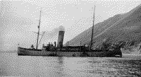 Канонерская лодка "Красный Октябрь", во время перехода к острову Врангеля, июль-октябрь 1924 года
