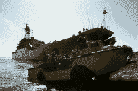 Большой десантный корабль "БДК-11" на учениях COOPERATION FROM THE SEA, 20 июня 1994 года