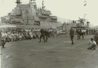Большой десантный корабль "БДК-91" в Анголе, 1989 год